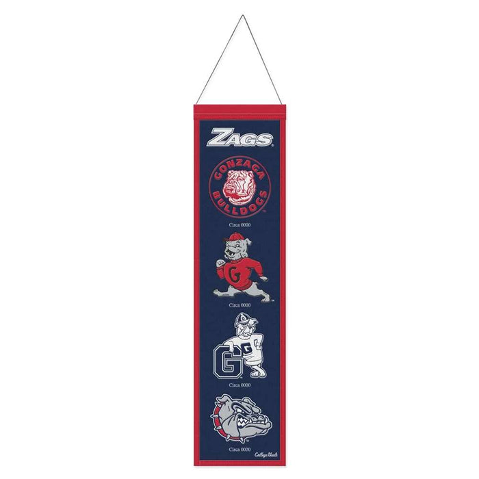 Gonzaga Bulldogs Wool Banner 8X32 in.