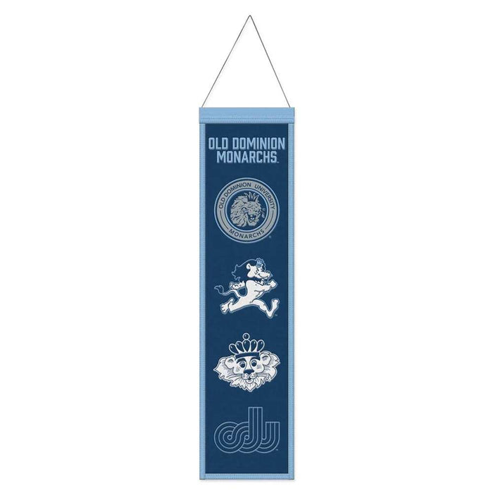 Old Dominion Monarchs Wool Banner 8X32 in.