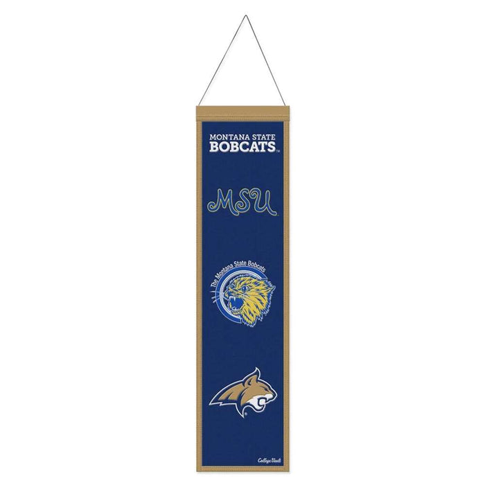 Montana State Bobcats Wool Banner 8X32 in.