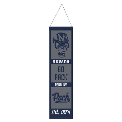 Nevada Wolfpack Wool Banner 8X32 in.