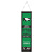 North Dakota Fighting Hawks Wool Banner 8X32 in.