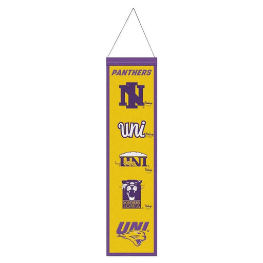 Northern Iowa Panthers Wool Banner 8X32 in.