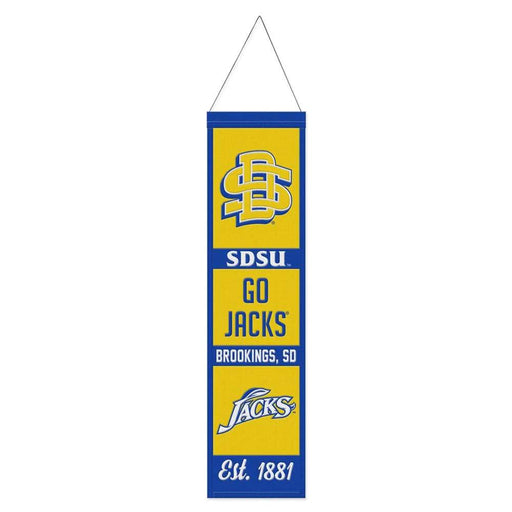 South Dakota State Jackrabbits Wool Banner 8X32 in.