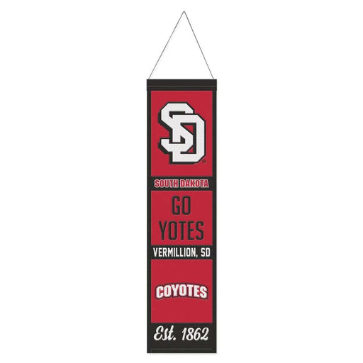 South Dakota Coyotes Wool Banner 8X32 in.