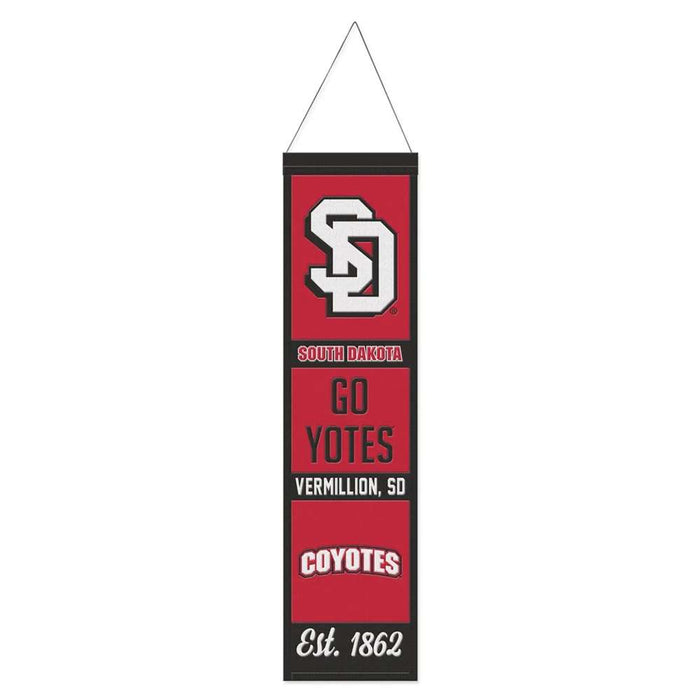 South Dakota Coyotes Wool Banner 8X32 in.