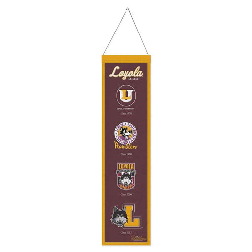 Loyola Chicago Ramblers Wool Banner 8X32 in.