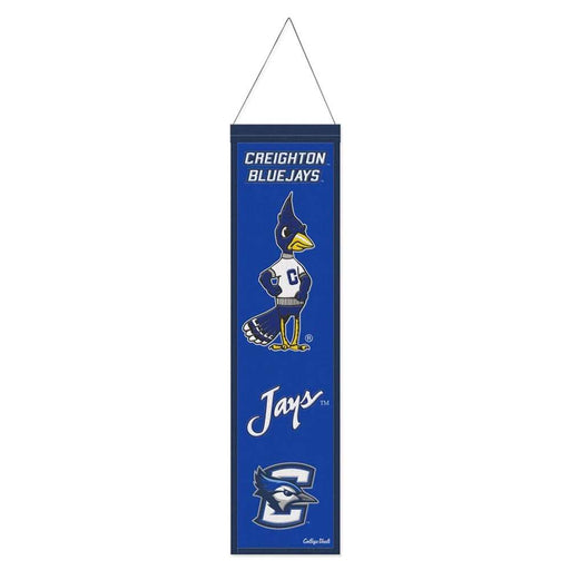 Creighton Blue Jays Wool Banner 8X32 in.