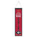 Georgia Bulldogs Back to Back Football National Champions Wool Banner 8X32 in.