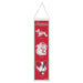 Louisiana Lafayette Ragin Cagins Wool Banner 8X32 in.