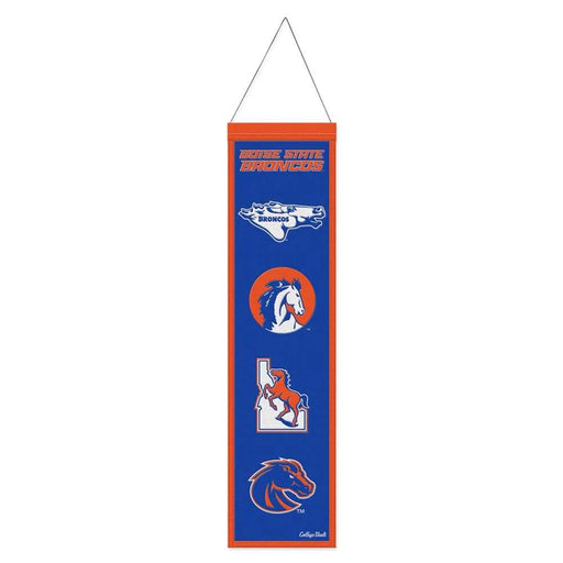 Boise State Broncos Wool Banner 8X32 in.