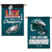 Philadelphia Eagles Super Bowl LIX Champions 28 X 40 Double-Sided Vertical Banner