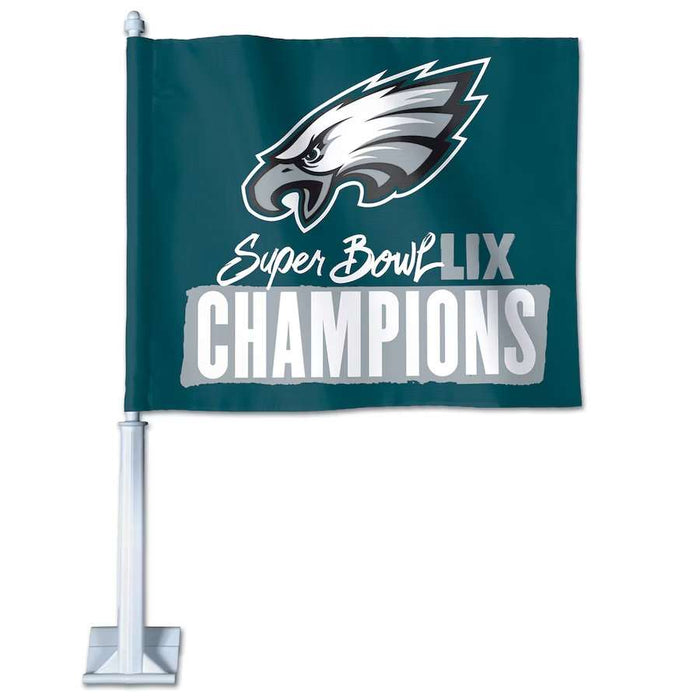 Philadelphia Eagles Super Bowl LIX Champions 11.75X14 in. Car Flag