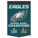Philadelphia Eagles Super Bowl LIX Champions 24X38 in Wool Banner