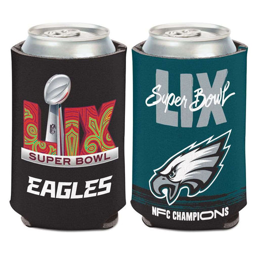 Philadelphia Eagles Super Bowl LIX NFC Champions 12oz. Can Cooler Koozie (Set of 6)