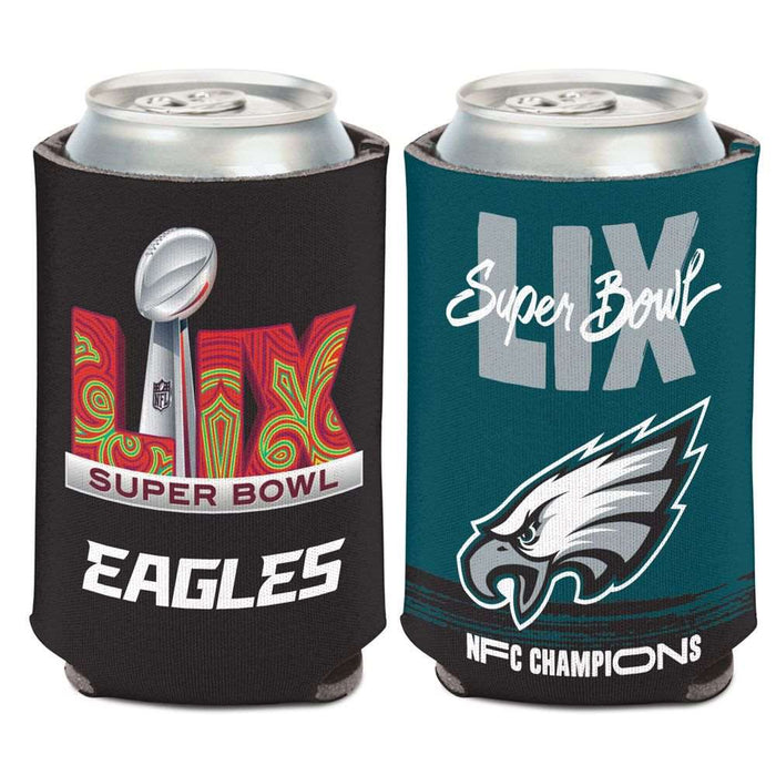 Philadelphia Eagles Super Bowl LIX NFC Champions 12oz. Can Cooler Koozie (Set of 6)