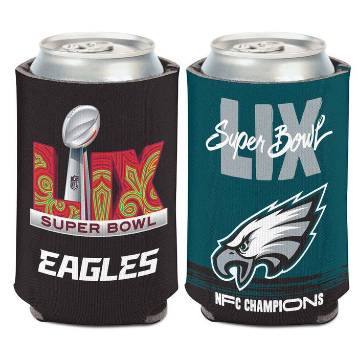 Philadelphia Eagles Super Bowl LIX NFC Champions 12oz. Can Cooler Koozie (Set of 6)
