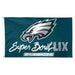 Philadelphia Eagles Super Bowl LIX NFC Champions Deluxe Flag 3X5 ft.