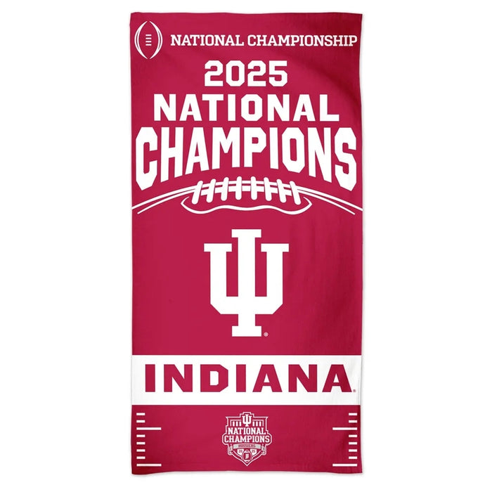 Indiana Hoosiers 2025 BCS Football National Champions 30X60 Beach Towel (Set of 3)