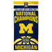 Michigan Wolverines 2026 Men's Basketball National Champions Specrta Beach Towel 30X60 in.
