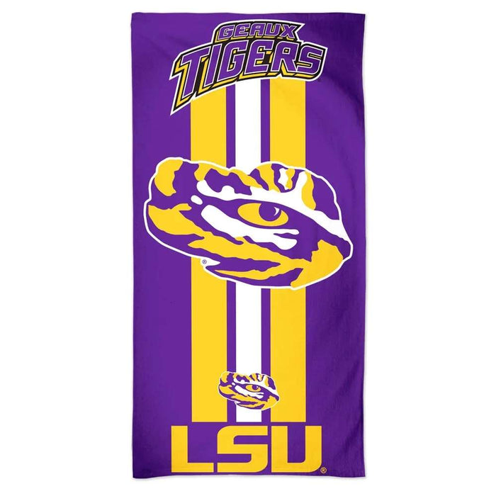 LSU Tigers Beach Towel 30X60 in.