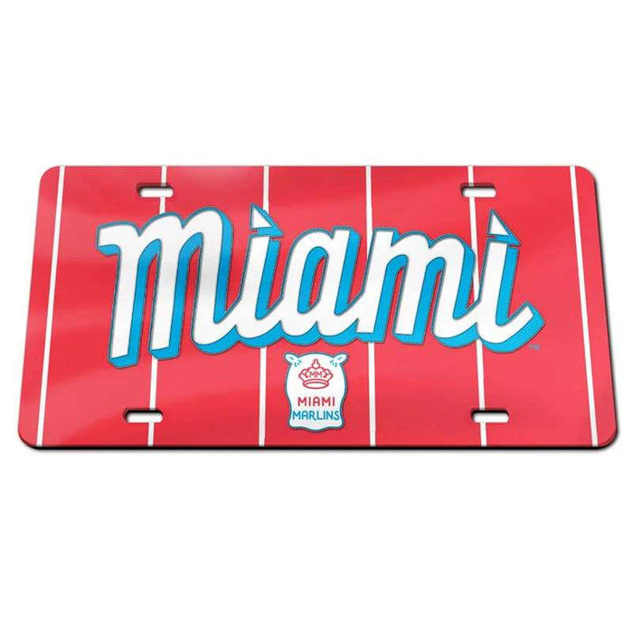 Miami Marlins City Connect Acrylic License Plate