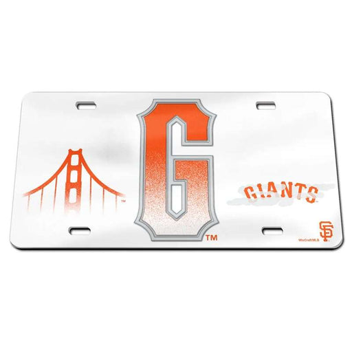 San Francisco Giants City Connect Acrylic License Plate