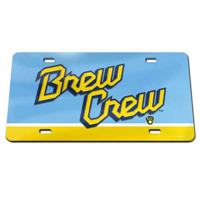 Milwaukee Brewers City Connect Acrylic License Plate