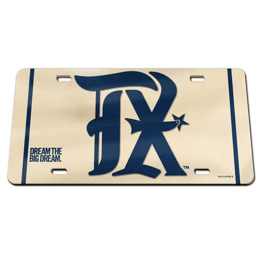 Texas Rangers City Connect Acrylic License Plate