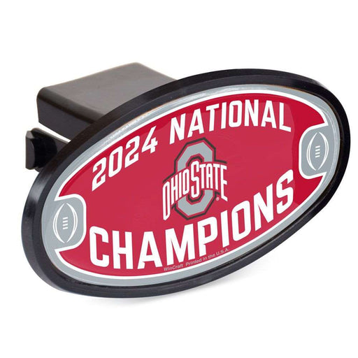 Ohio State Buckeyes 2024 CFL Football National Champions Oval 2in. Hitch Cover