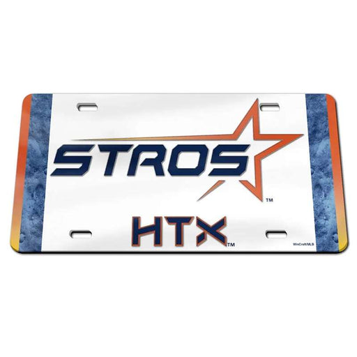 Houston Astros City Connect Acrylic License Plate