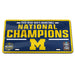 Michigan Wolverines 2026 Men's Basketball National Champions Acrylic License Plate