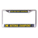 Michigan Wolverines 2026 Men's Basketball National Champions License Plate Frame -Steel