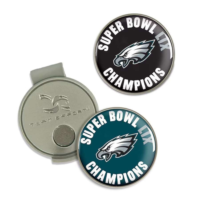 Philadelphia Eagles Super Bowl LIX Champions Golf Ball Marker & Hat Clip Set