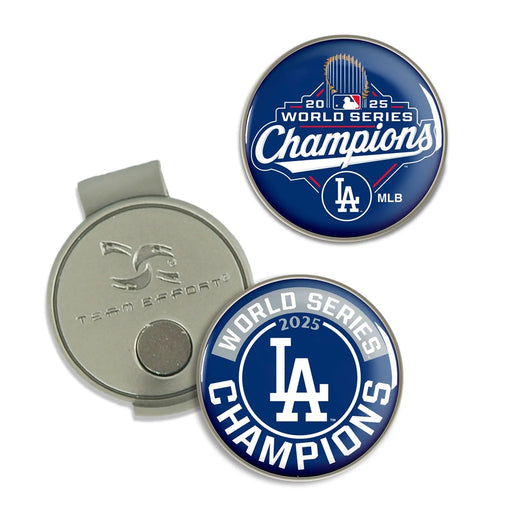 Los Angeles Dodgers 2025 World Series Champions Golf Hat Clip and Markers