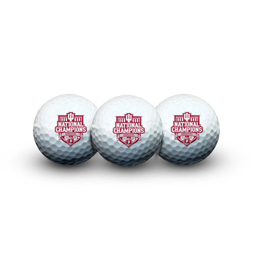 Indiana Hoosiers 2025 BCS Football National Champions Golf Balls - 3 in Clamshell