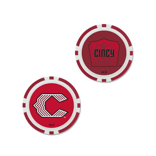 Cincinnati Reds 2026 City Connect Poker Chip - Golf Ball Marker Set of 4