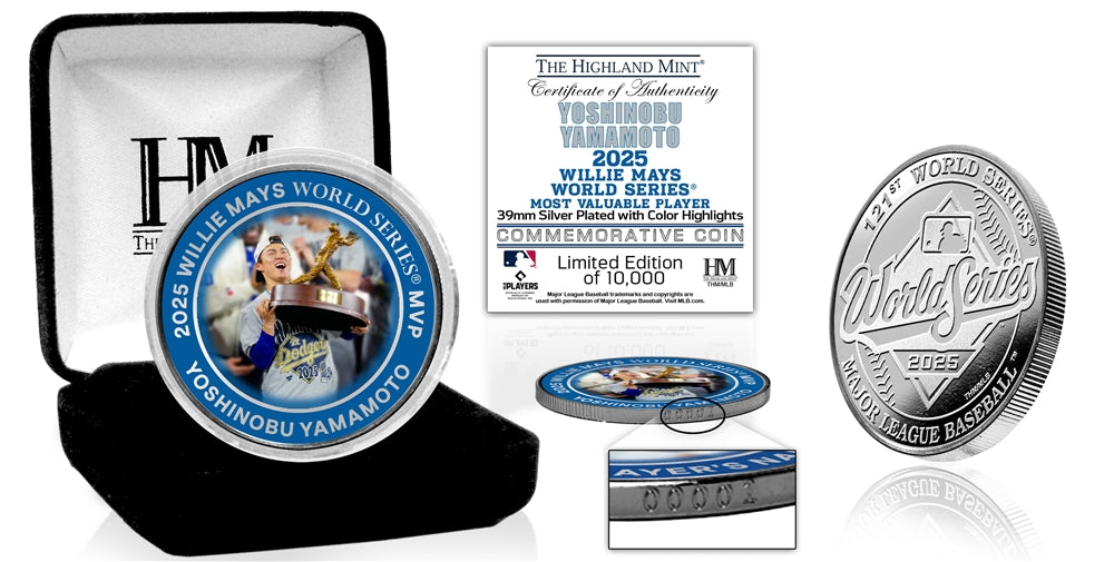 Los Angeles Dodgers 2025 World Series MVP Silver Color Coin