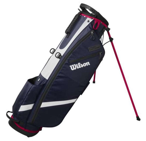 Wilson QS Stand Golf Bag Navy/White/Red