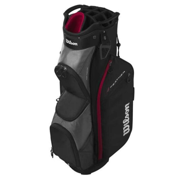 Wilson Feather Cart Golf Bag Black/Grey/Red