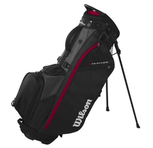 Wilson Feather Stand Golf Bag Black/Grey/Red