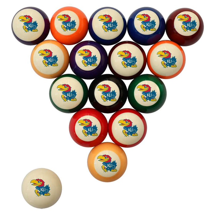 Kansas Jayhawks Billiard Ball Set