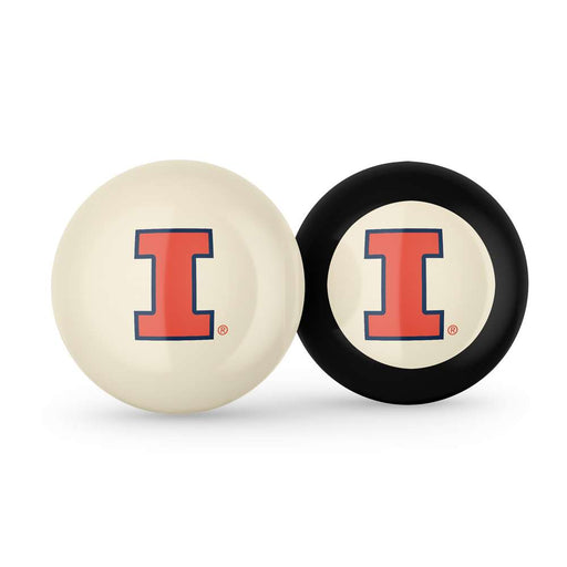 Illinois Fighting Illini Cue Ball & 8  Ball Combo