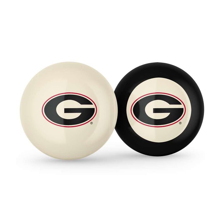 University of Georgia Cue Ball & 8  Ball Combo