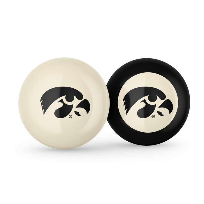 Iowa Hawkeyes Cue Ball & 8  Ball Combo