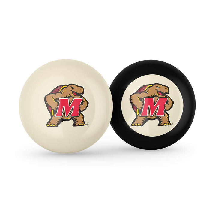 Maryland Terrapins Cue Ball & 8  Ball Combo