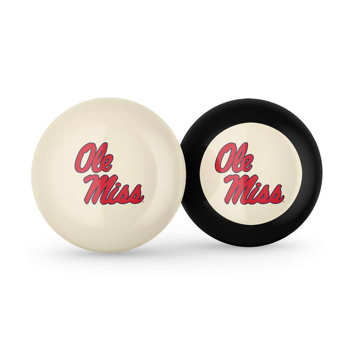Mississippi Rebels Ole Miss Cue Ball & 8  Ball Combo