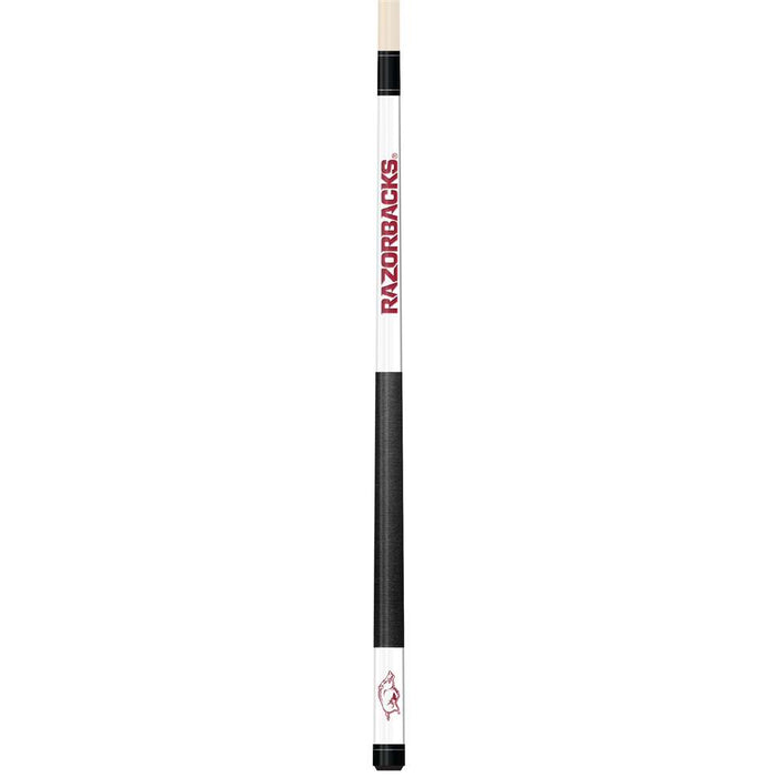 Arkansas Razorbacks White Laser Etched Cue