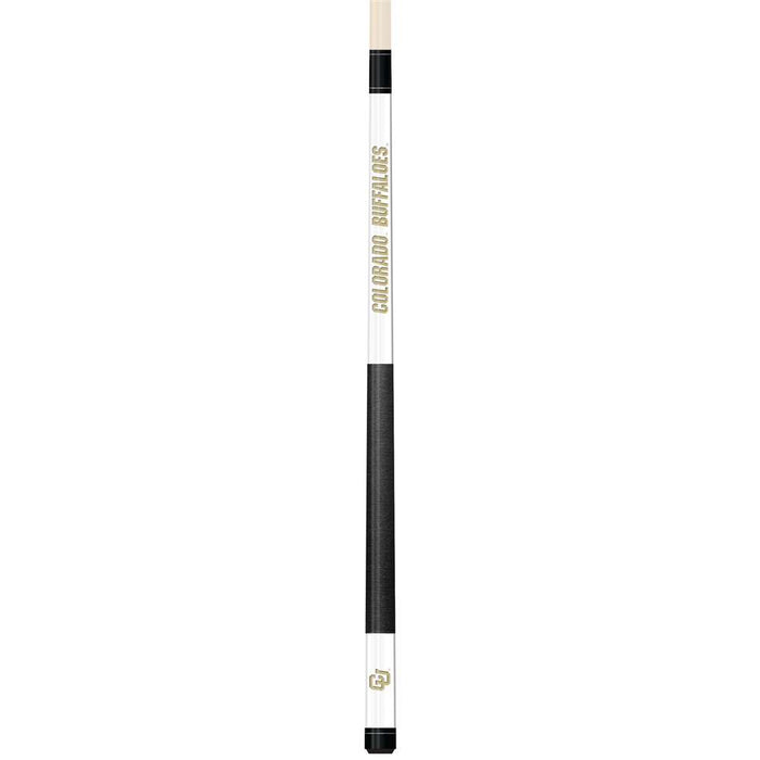Colorado Buffaloes White Laser Etched Cue