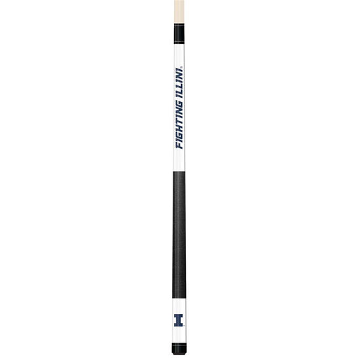 Illinois Fighting Illini White Laser Etched Cue