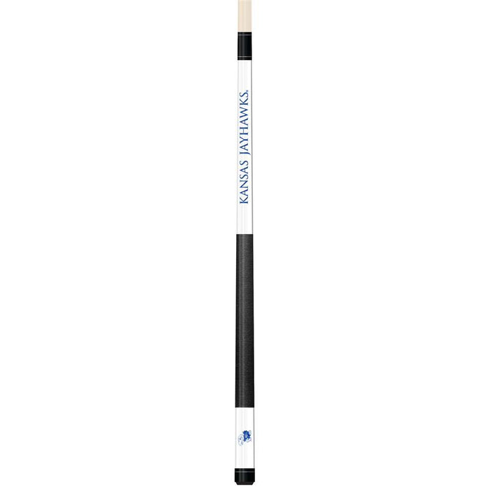 Kansas Jayhawks White Laser Etched Cue